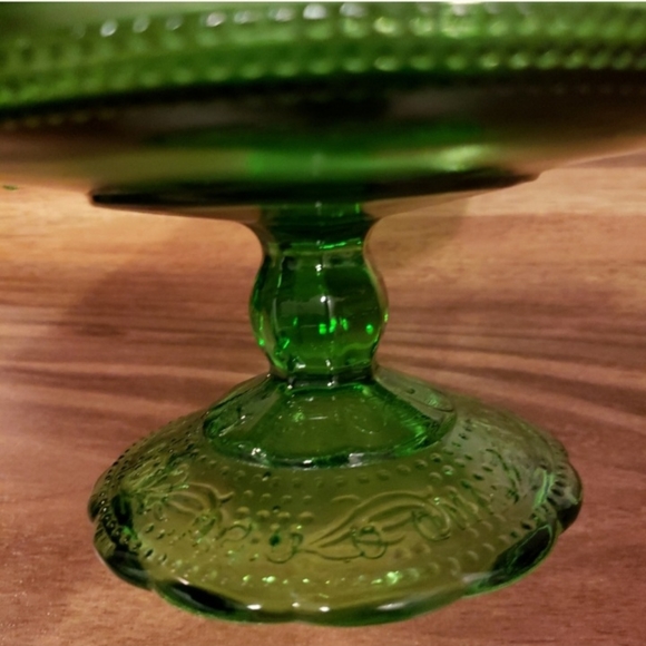 Vintage E.O.Brody Green Depression Glass Dish - Picture 3 of 6